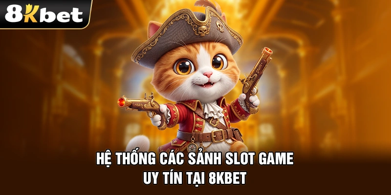 Hệ thống các sảnh slot game uy tín tại 8kbet